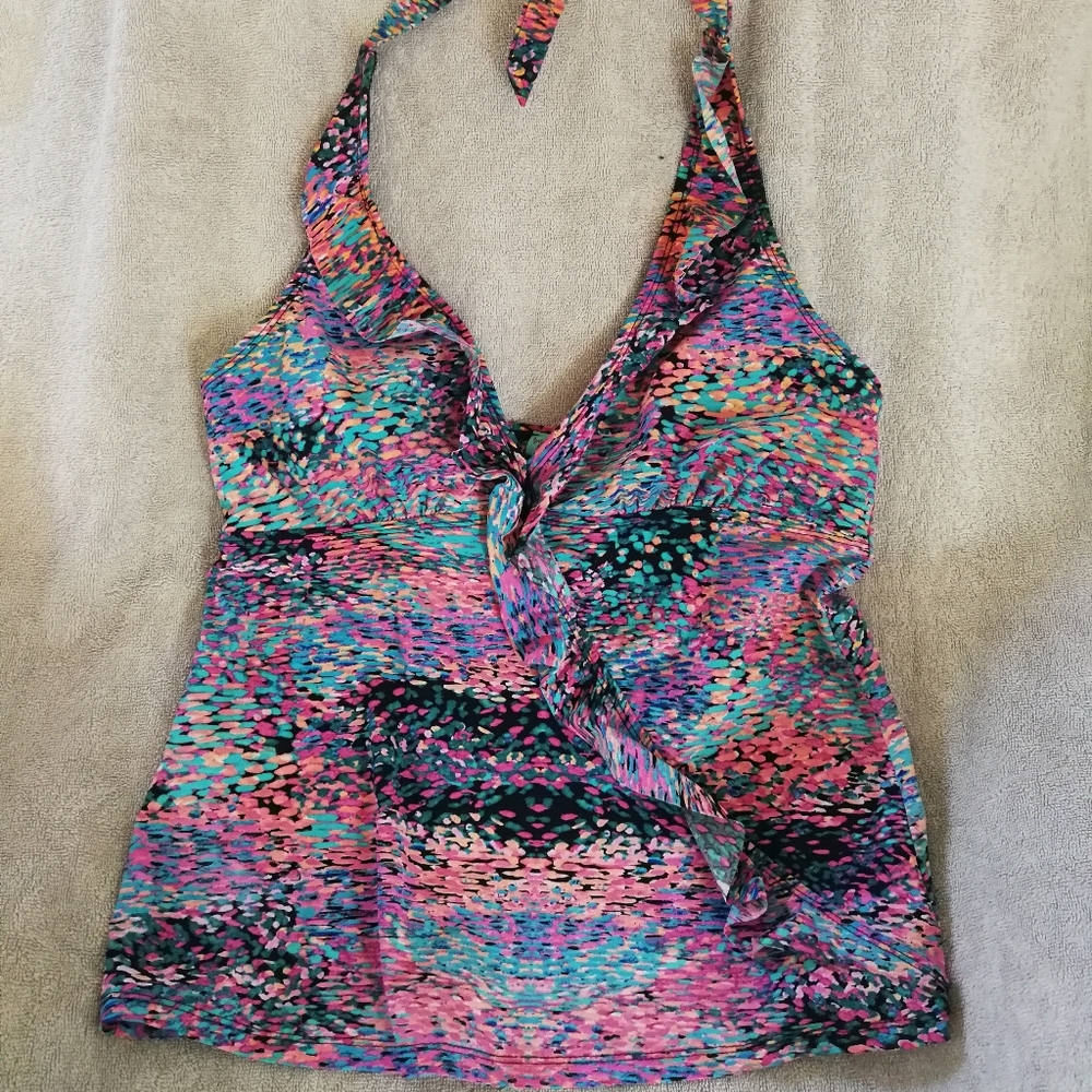Halter tankini swim top